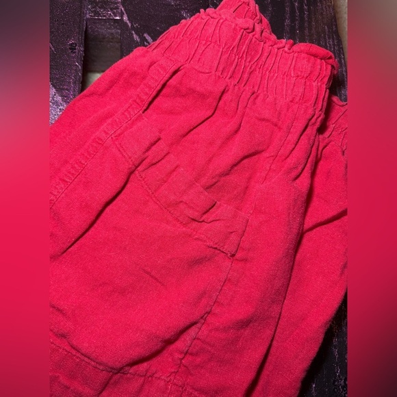 a new day Red Cargo Shorts Elastic Waistband Lightweight - Picture 5 of 5
